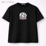 تیشرت باکسی طرح لاما 100٪ پنبه | کد 1390