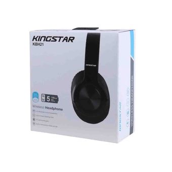 هدفون بی سیم KingStar مدل KBH21 - مشکی (گارانتی متین) (حراجی تا بینهایت)