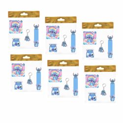 بسته لوازم تحریر مدل  4 تکه چوبی طرح استیچ فانتزی کد 1 مجموعه 6 عددی