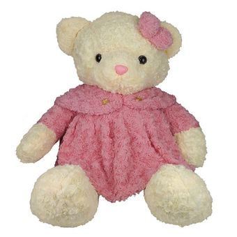 عروسک طرح خرس رز مدل 4758 ارتفاع 55 سانتی متر