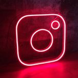چراغ نئونی دیواری طرح لوگو اینستا*65