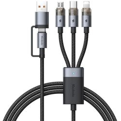 کابل شارژ و دیتا 100 وات USB/USB-C به MicoUSB/ USB-C / لایتنینگ مک دودو مدل CA-7260 طول 1.2 متر