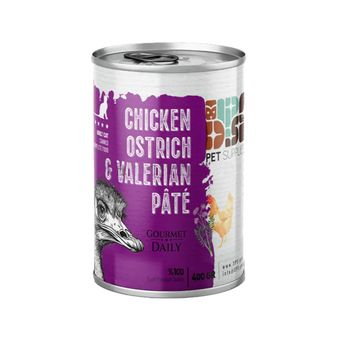 کنسرو گربه DPS با طعم گوشت مرغ و شتر مرغ و سنبل الطیب