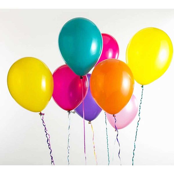 بادکنک طرح رنگی مجموعه 10 عددی