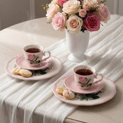 ست فنجان و نعلبکی 6 پارچه 2 نفره لاویوا مدل Mio Rosa