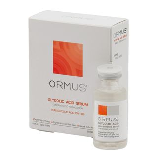 سرم ضد چروک و لایه بردار ملایم و عمیق پوست گلایکولیک اسید 10% + B5 برند اورموس مناسب انواع پوست حجم 30 میلی لیتر