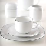 سرویس غذاخوری 98 پارچه چینی زرین ایران سری کواترو مدل سمن درجه یک