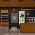 چراغ نئونی دیواری آرن تیم طرح لوگو اندورید