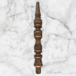 تنه چوبی ساده نوار طلا ( چوب گردو)