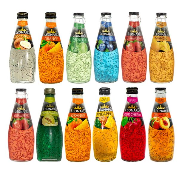 نوشیدنی تخم شربتی با طعم میوه مگامایز - 300 میلی لیتر بسته 24عدد جور