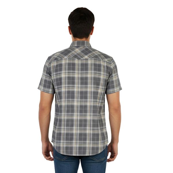 پیراهن آستین کوتاه یقه برگردان مردانه مدل MDSS-CH7035