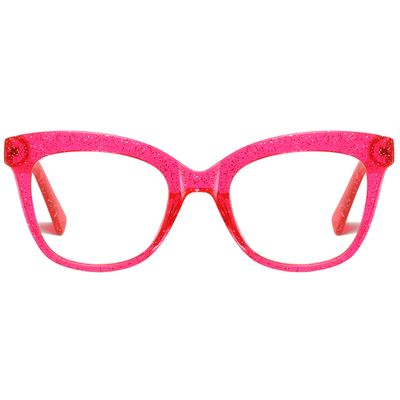 فریم عینک طبی گربه ای زنانه مدل TR3505C200-P03 مناسی برای صورت گرد و بیضی