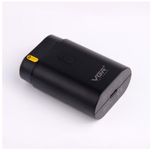 ماشین اصلاح موی صورت وی جی ار مدل 341، طراحی ارگونومیک، منبع انرژی با باتری، تکنولوژی اصلاح به صورت برش چرخشی، مدت زمان شارژ 60