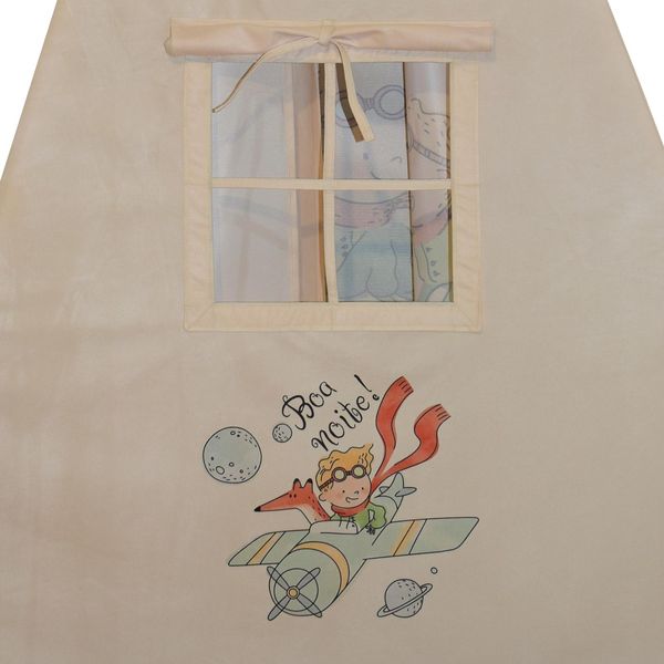 چادر بازی کودک مدل سرخپوستی طرح شازده کوچولو PT517 به همراه کوسن