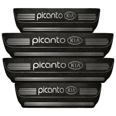  برچسب پارکابی خودرو مهدیار طرح چرم کد pka1035 مناسب برای کیا پیکانتو بسته 4 عددی