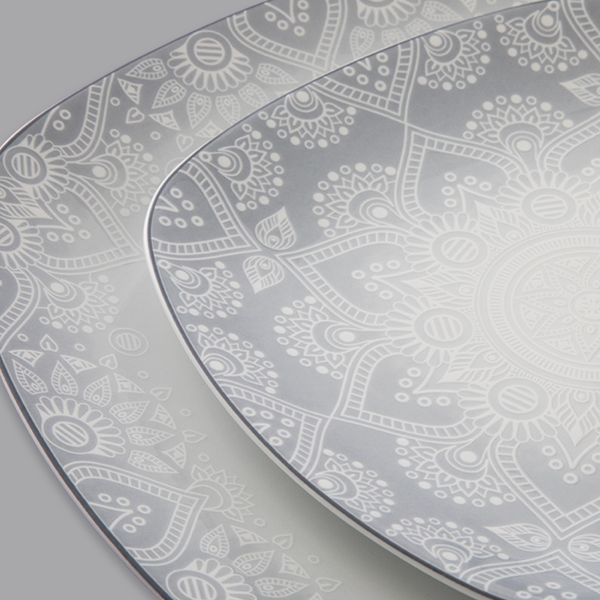 سرویس غذاخوری 73 پارچه 12 نفر چینی زرین ایران مدل کواترو ادلین درجه یک