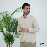 پیراهن مردانه لینن آستین بلند