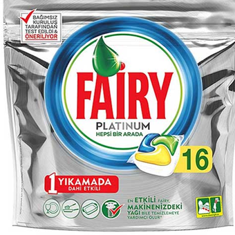 قرص ماشین ظرفشویی فیری مدل PLATINUM بسته ۱۶ عددی FAIRY