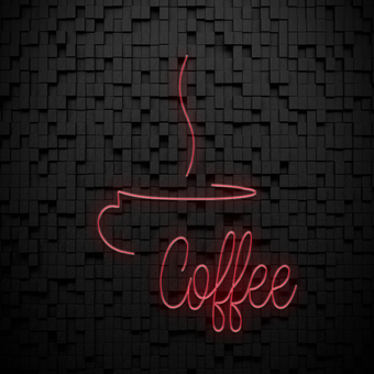 تابلو نئون کافی شاپ - کد 309