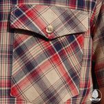 پیراهن مردانه آستین کوتاه چهار خانه پنبه ای - کد 0027