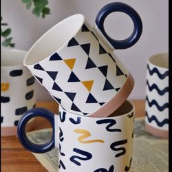 ماگ دسته سرمه ای