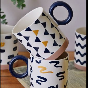 ماگ دسته سرمه ای