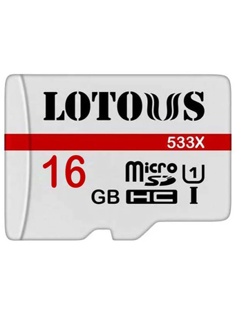 دکارت حافظه microSDHC لوتوس مدل 533X کلاس 10 استاندارد UHS-I ظرفیت 16 گیگابایت