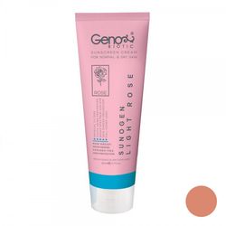 خرید کرم ضد آفتاب ژنوبایوتیک رز روشن SPF50 | مناسب پوست چرب و خشک