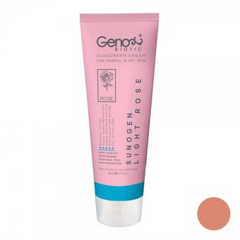 خرید کرم ضد آفتاب ژنوبایوتیک رز روشن SPF50 | مناسب پوست چرب و خشک