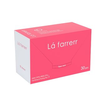 پد پاکسازی کننده و لایه بردار پوست لافارر مدل 2 AHA 10-BHA بسته 30 عددی