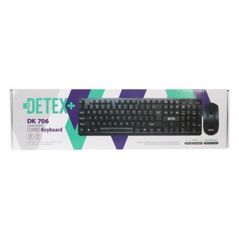 ماوس و کیبورد باسیم +DETEX مدل DK706 - مشکی