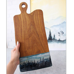 تخته سرو چوب طبیعی مدل زمستان