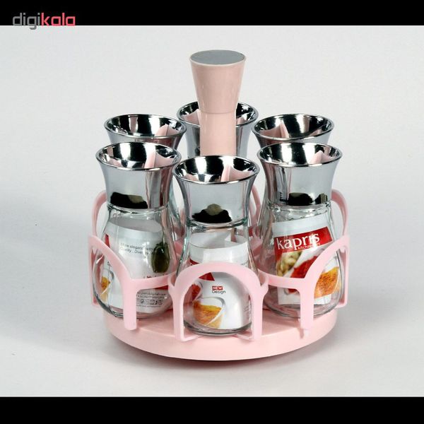 ست جای ادویه 7 پارچه کاپریس کد 12662