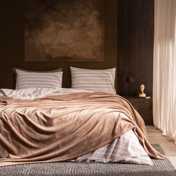 سرویس روتختی مادام کوکو مدل Darvell Çift Kişilik Battaniye Seti - Bejدو نفره 5 تکه