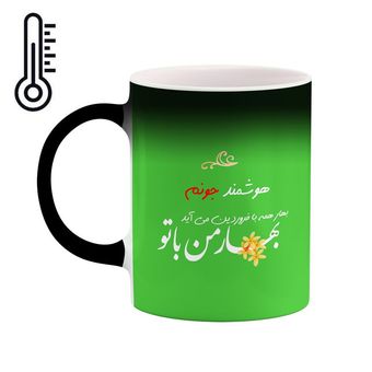 ماگ حرارتی کاکتی طرح اسم هوشمند مدل عاشقانه کد mgo35395