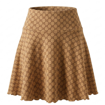دامن کوتاه گوچی (کرم و قهوه ای)