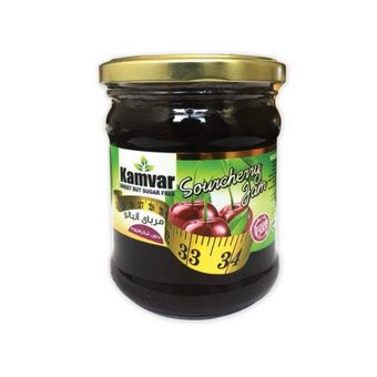 مربا آلبالو بدون قند کامور مقدار 280 گرم