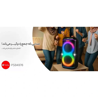 اسپیکر بی سیم شارژی و قابل حمل 80 وات ProOne مدل Party Vibe PSB4976 - مشکی