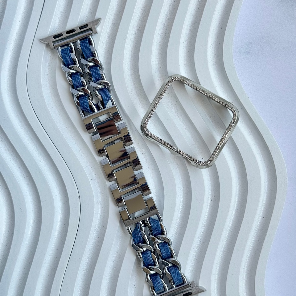 بند اپل واچ جین کارتیر با گارد نگینی