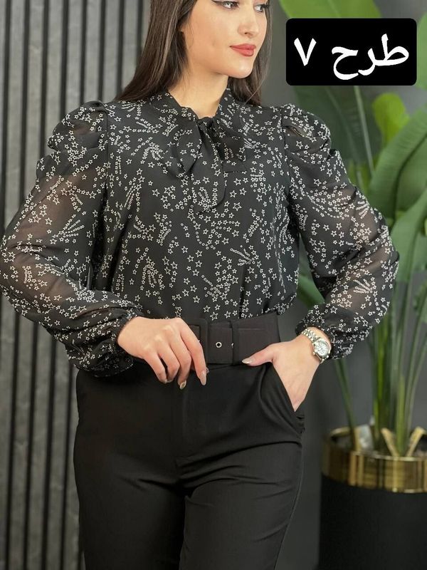 شومیز آستین پف کد 1600