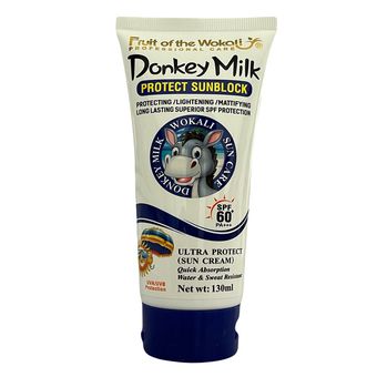 کرم ضد آفتاب بدون رنگ وکالی SPF 60 مدل شیر الاغ ‌مناسب انواع پوست‌ حجم 130 میلی‌لیتر