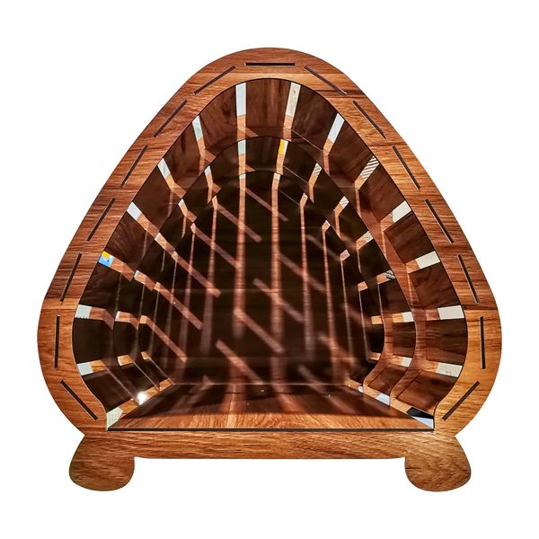 جای خواب سگ و گربه مدل لانه چوبی کد B98