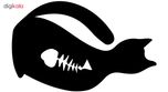 استیکر یخچال صالسو آرت طرح fish in cat az