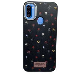 کاور طرح چرمی مدل گل ریز مناسب برای گوشی موبایل سامسونگ Galaxy A11