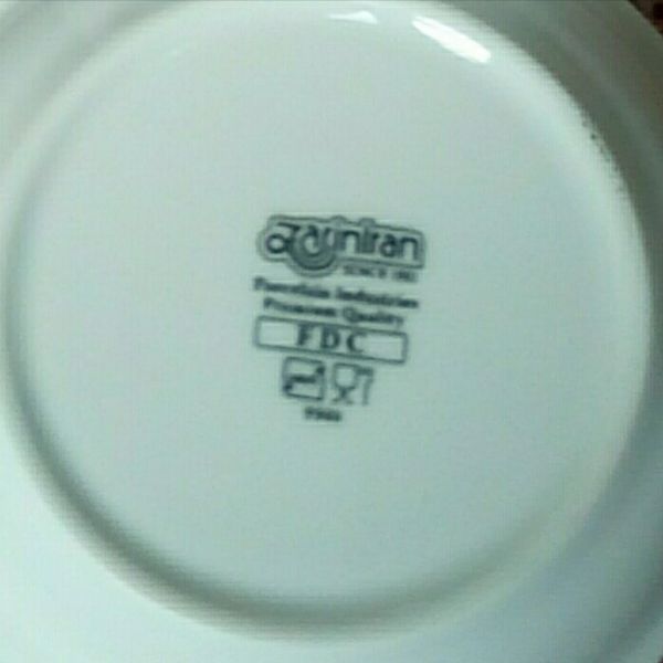 بشقاب خورش خوری چینی زرین ایران مدل h20 بسته 6 عددی