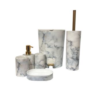 ست سرویس بهداشتی 6 تکه لیمون طرح ماربل