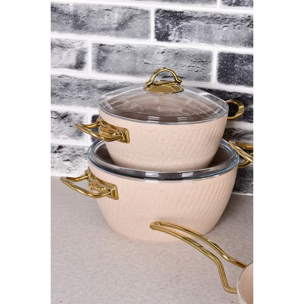 سرویس پخت و پز 10 پارچه ام جی اس مدل فورج ماربل