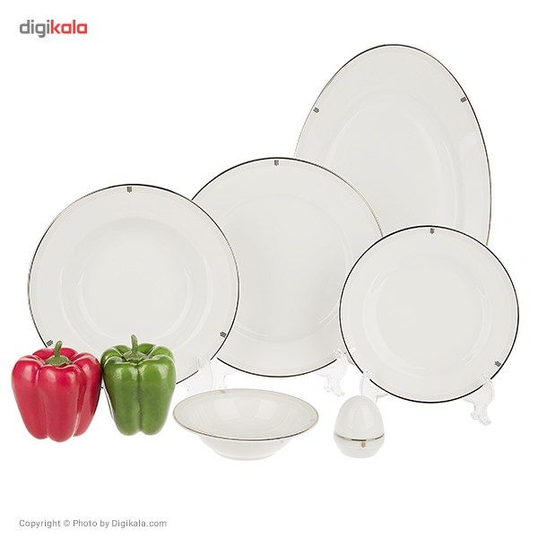 سرویس غذاخوری 28 پارچه 6 نفر چینی زرین ایران مدل Opera