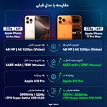 گوشی موبایل اپل مدل iPhone 17 Pro Max ZAA تک سیم کارت + eSim ظرفیت 512 گیگابایت و رم 12 گیگابایت - اکتیو  - به همراه شارژر 20 وا