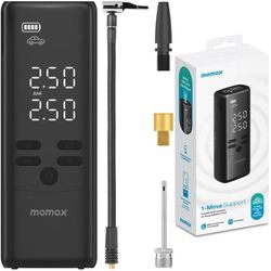 پمپ باد و پاوربانک و چراغ قوه شارژی مومکس CR16D